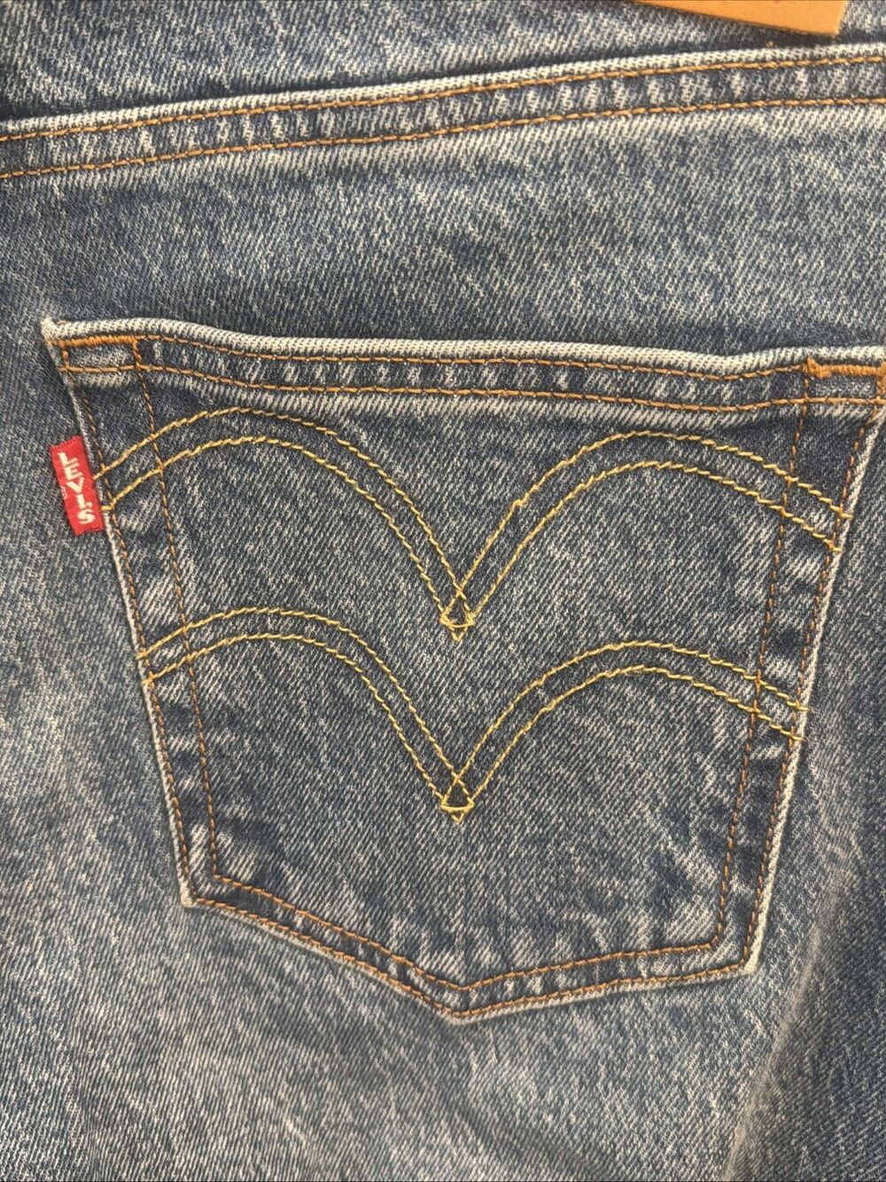 Beyoncé X Levi’s 501 Curvy Jeans Womens 28x32 Medium Wash Lace Up High Rise EUC - Picture 4 of 16